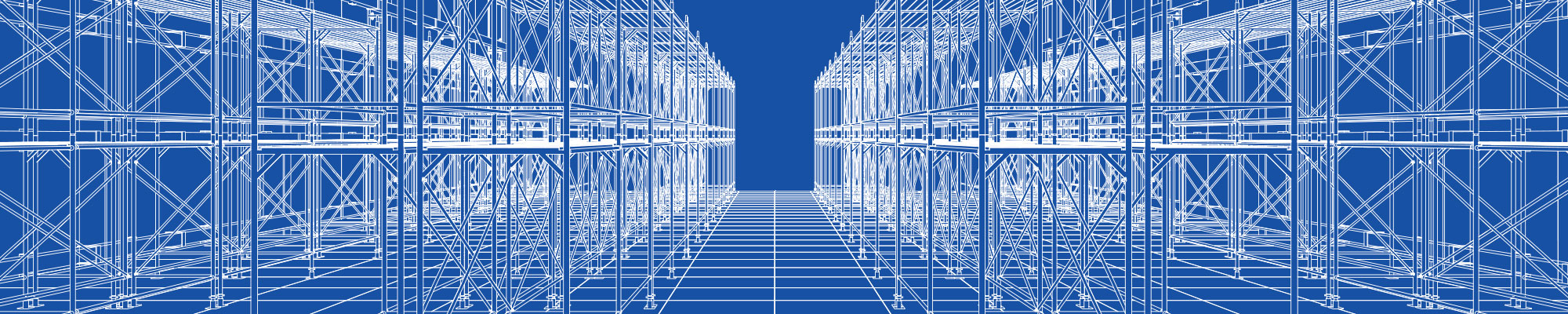 Warehouse Blueprint with Pallet Rack